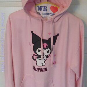 Kuromi Sweatshirt Medium Pink Hoodie Tokyo Sanrio